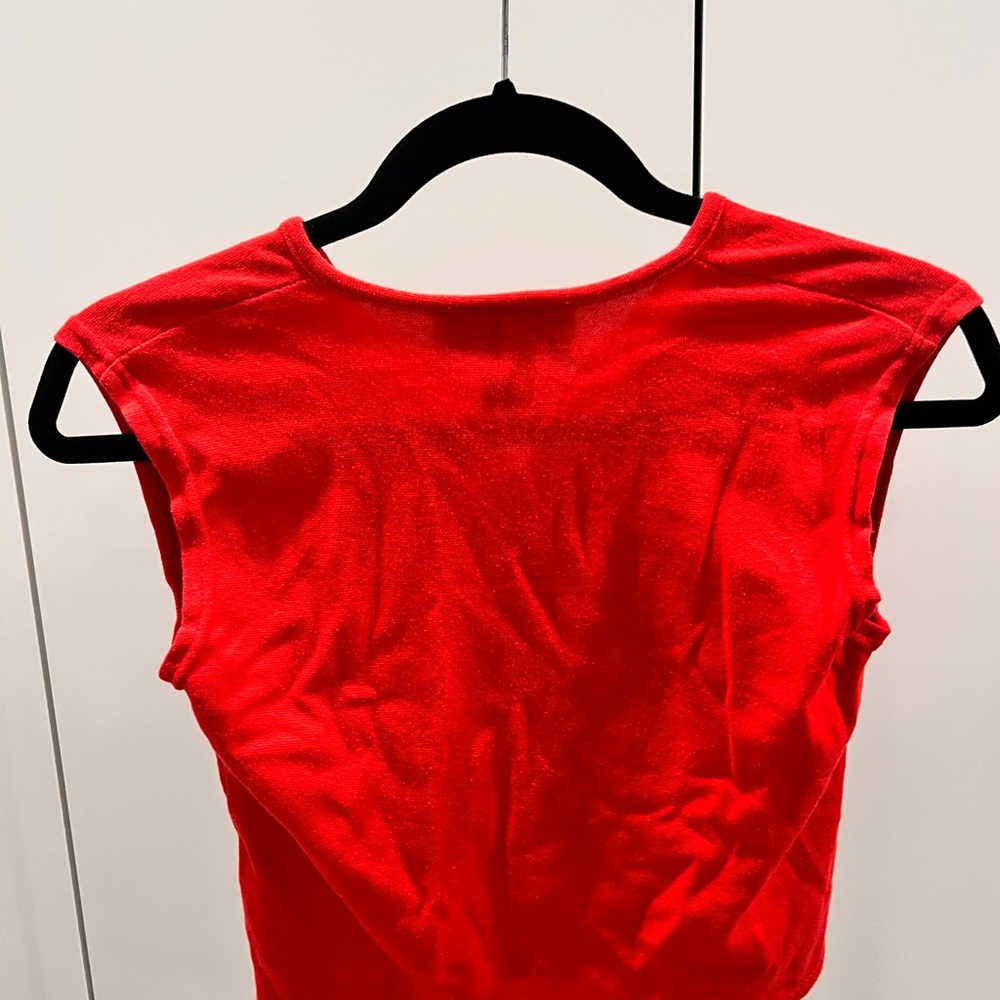 Reference Point Red Women's Crop Top - Picture 3 of 4